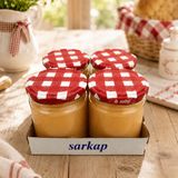 Sarkap Home 4'lü 210 cc Kavanoz Seti PembeEkoseVintage