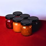 Sarkap Home 6'lı 40 ml Cam Kavanoz Seti Siyah