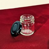 Sarkap Home Parlak Siyah 47'li 40 ml Cam Kavanoz Seti