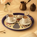 Sarkap Home Pastel Desen Metal Tepsi