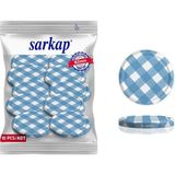 Sarkap Kavanoz Kapağı, 82MM, Hava Geçirmez, Sızdırmaz, Konserve Için Uygun, 10'lu Paket (Mat E - 0 - 19 lt - Çok Renkli