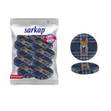 Sarkap Kavanoz Kapağı, 82mm, Hava Geçirmez, Sızdırmaz, Konserve için Uygun, 10'lu Paket (Tedy Mavi)