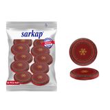 Sarkap Kavanoz Kapağı, 82mm, Hava Geçirmez, Sızdırmaz, Konserve için Uygun, 10'lu Paket (WishesKırmızı)