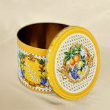 Sarkap Lemon Design Dekoratif Metal Saklama Kutusu