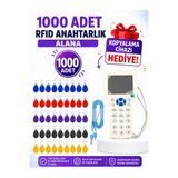 Sarkey Sarkey Sr-602 R Yazılabilir Kopyalanabilir 125 Khz Proximity Anahtarlık Keyfob Karışık Renkler 1000 Adet + 1 Adet Rfıd Kopyalama Cihazı Hediyeli