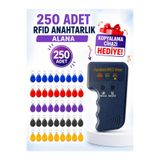Sarkey Sarkey Sr-602 R Yazılabilir Kopyalanabilir Proximity Anahtarlık 125 Khz Keyfob Karışık Renkler 250 Adet + 1 Adet Rfıd Kopyalama Cihazı Hediyeli