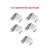 Sarkey Sr-180 180 Kg Manyetik Kilit 12/24V Dc Elektromanyetik Kapı Kilidi 5 Adet