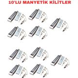 Sarkey SR-180 180 kg Manyetik Kilit 12V/24V Dc Elektromanyetik Kapı Kilidi - 10 ADET