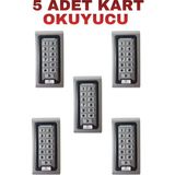 Sarkey SR-200 Em Metal Kasa Kartlı ve Şifreli Geçiş Sistemi Rfıd Proximity Kart Okuyucu 125 Khz IP68 - 5 Adet