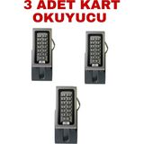 Sarkey SR-200 Em-W IP68 Su Geçirmez Kartlı ve Şifreli Geçiş Sistemi Rfıd Proximity Kart Okuyucu 125 Khz - 3 ADET