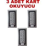 Sarkey SR-200 Mf-W IP68 Su Geçirmez Mifare Kartlı ve Şifreli Geçiş Sistemi Rfıd Kart Okuyucu 13.56 Mhz - 3 ADET