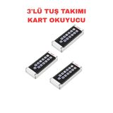 Sarkey Sr-201 Em-W Proximity Kart Okuyucu Ip68 Şifreli Metal Kasa 2000 Kullanıcı Kapasiteli 125 Khz 3 Adet