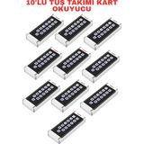 Sarkey SR-201 Em-W Proximity Kart Okuyucu IP68 Şifreli Metal Kasa 2000 Kullanıcı Kapasiteli 125KHZ - 10 ADET