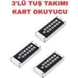 Sarkey SR-201 Em-W Proximity Kart Okuyucu IP68 Şifreli Metal Kasa 2000 Kullanıcı Kapasiteli 125KHZ - 3 ADET