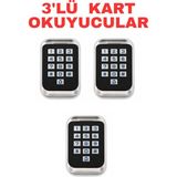 Sarkey SR-202 Em-W Proximity Kart Okuyucu IP68 Şifreli Metal Kasa 2000 Kullanıcı Kapasiteli 125KHZ - 3 ADET