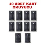 Sarkey SR-204 Em Max Kartlı ve Şifreli Geçiş Sistemi Proximity Rfıd Kart Okuyucu 125 Khz 12/24V Ac/dc - 10 ADET