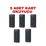 Sarkey SR-206 Em-W IP68 Su Geçirmez Kartlı ve Şifreli Geçiş Sistemi Proximity Rfıd Kart Okuyucu 125 Khz - 5 ADET