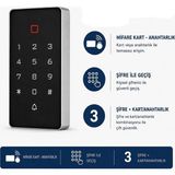 Sarkey SR-208 Mf Mifare Kart Okuyucu 13.56 Mhz Şifreli Geçiş Kontrol Sistemi 2000 Kullanıcı - 1 ADET