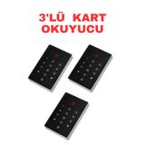 Sarkey SR-208 Mf Mifare Kart Okuyucu 13.56 Mhz Şifreli Geçiş Kontrol Sistemi 2000 Kullanıcı - 3 ADET