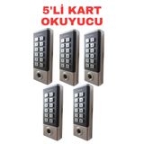 Sarkey SR-211 Em-W Parmak Izi Kart Okuyucu 125 Khz IP68 Şifreli Biyometrik Geçiş Kontrol Sistemi 10000 Kullanıcı - 5 ADET