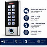 Sarkey SR-211 Mf Biyometrik Mifare Kart Okuyucu Parmak Izi Şifreli Geçiş Kontrol Sistemi 10000 Kullanıcı - 1 ADET