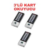 Sarkey SR-211 Mf Biyometrik Mifare Kart Okuyucu Parmak Izi Şifreli Geçiş Kontrol Sistemi 10000 Kullanıcı - 3 ADET