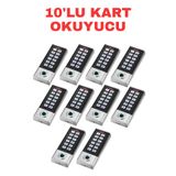 Sarkey SR-211 Mf-W Parmak Izi Kart Okuyucu 13.56 Mhz IP68 Şifreli Biyometrik Geçiş Kontrol Sistemi 10000 Kullanıcı - 10 ADET