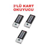 Sarkey SR-211 Mf-W Parmak Izi Kart Okuyucu 13.56 Mhz IP68 Şifreli Biyometrik Geçiş Kontrol Sistemi 10000 Kullanıcı - 3 ADET