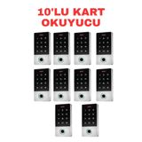 Sarkey SR-212 Em-W Parmak Izi Kart Okuyucu 125 Khz IP68 Dokunmatik Şifreli Biyometrik Geçiş Kontrol Sistemi 10000 Kullanıcı - 10 ADET