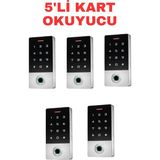 Sarkey SR-212 Mf-W Parmak Izi Kart Okuyucu 13.56 Mhz IP68 Dokunmatik Şifreli Biyometrik Geçiş Kontrol Sistemi 10000 Kullanıcı - 5 ADET