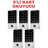 Sarkey SR-212 Tf Çift Frekans Parmak Izi Kart Okuyucu 125KHZ + 13.56MHZ Dokunmatik Şifreli Biyometrik Geçiş Kontrol Sistemi 10000 Kullanıcı - 5 ADET