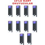 Sarkey SR-213 LCD Em-W Parmak Izi Kart Şifre Okuyucu LCD Ekranlı IP68 Metal Kasa 125 Khz - 10 ADET