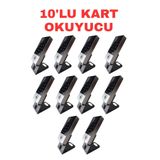 Sarkey SR-214 LCD Em-W IP68 Parmak Izi Kart Şifre Okuyucu LCD Ekranlı Metal Kasa 125 Khz - 10 ADET