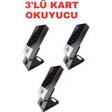 Sarkey SR-214 LCD Em-W IP68 Parmak Izi Kart Şifre Okuyucu LCD Ekranlı Metal Kasa 125 Khz - 3 ADET