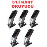 Sarkey SR-214 LCD Em-W IP68 Parmak Izi Kart Şifre Okuyucu LCD Ekranlı Metal Kasa 125 Khz - 5 ADET