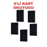 Sarkey Sr-219 Em-W Tuya Wifi Kart Şifre Okuyucu Ip68 Dokunmatik Tuş Takımlı 125 Khz Geçiş Kontrol Cihazı 5 Adet