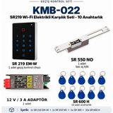 Sarkey SR-219 Em-W Wi-Fi Akıllı Geçiş Seti + SR-550 No Fail Secure Kilit + SR-300 Adaptör + 10 Adet SR-600 H Rfıd Anahtarlık - Set