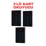 Sarkey Sr-219 Mf-W Tuya Wifi Mifare Kart Şifre Okuyucu Ip68 Dokunmatik Tuş Takımlı 13.56 Mhz Geçiş Kontrol Cihazı 3 Adet