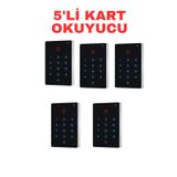 Sarkey Sr-219 Mf-W Tuya Wifi Mifare Kart Şifre Okuyucu Ip68 Dokunmatik Tuş Takımlı 13.56 Mhz Geçiş Kontrol Cihazı 5 Adet