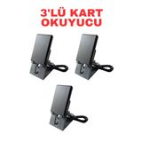 Sarkey Sr-220 Em Usb Proximity Kart Okuyucu 125 Khz Masaüstü Rfıd Kart Okuyucu Tak Çalıştır 3 Adet
