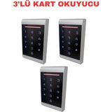 Sarkey SR-221 Em Şifreli Proximity Kart Okuyucu 125 Khz Dokunmatik Tuş Takımlı 12/24V Ac/dc - 3 ADET