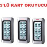 Sarkey SR-222 Em-W IP68 Şifreli Proximity Kart Okuyucu 125 Khz Metal Kasa - 3 ADET