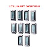 Sarkey Sr-222 Em-W Ip68 Şifreli Proximity Kart Okuyucu 125 Khz Metal Kasa Geçiş Kontrol Sistemi 10 Adet