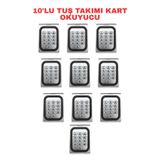 Sarkey Sr-223 Em-W Ip68 Şifreli Proximity Kart Okuyucu 125 Khz Metal Kasa Geçiş Kontrol Sistemi 10 Adet