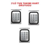 Sarkey Sr-223 Em-W Ip68 Şifreli Proximity Kart Okuyucu 125 Khz Metal Kasa Geçiş Kontrol Sistemi 3 Adet