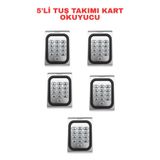 Sarkey Sr-223 Em-W Ip68 Şifreli Proximity Kart Okuyucu 125 Khz Metal Kasa Geçiş Kontrol Sistemi 5 Adet
