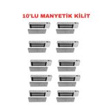 Sarkey SR-500 500 kg Manyetik Kilit 12V/24V Elektromanyetik Kapı Kilidi - 10 ADET