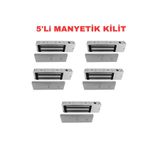 Sarkey SR-500 500 kg Manyetik Kilit 12V/24V Elektromanyetik Kapı Kilidi - 5 ADET