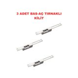 Sarkey Sr-550 Nc Elektrikli Basaj Kilidi (Tırnaklı) 12V Dc 280 Kg Fail Secure Ahşap Metal Pvc Kapı Kilidi 3 Adet
