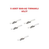 Sarkey Sr-550 Nc Elektrikli Basaj Kilidi (Tırnaklı) 12V Dc 280 Kg Fail Secure Ahşap Metal Pvc Kapı Kilidi 5 Adet